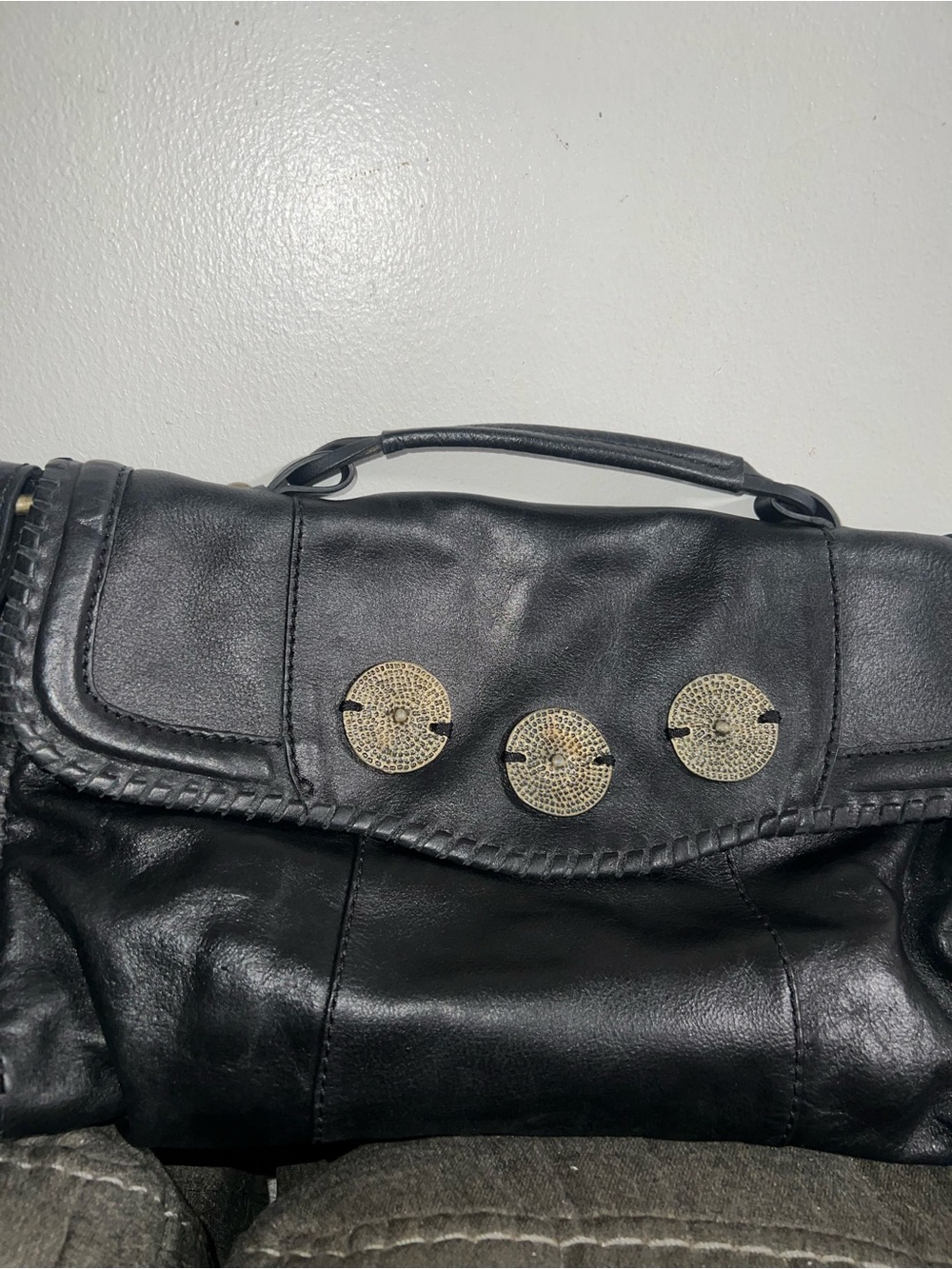 Zara  rock style bohemian slouchy flap shoulder/crossbodybag